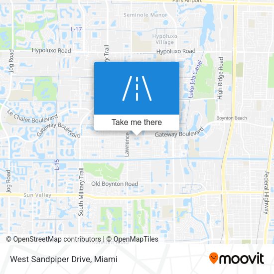 Mapa de West Sandpiper Drive