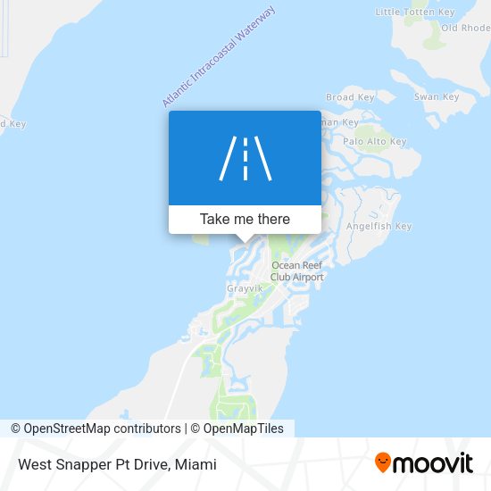 West Snapper Pt Drive map