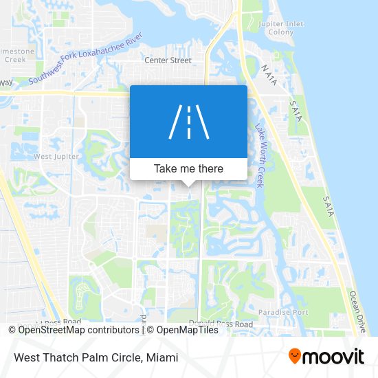 West Thatch Palm Circle map