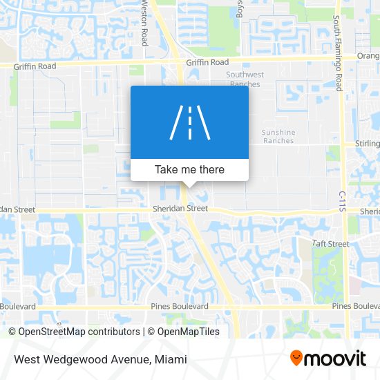 Mapa de West Wedgewood Avenue