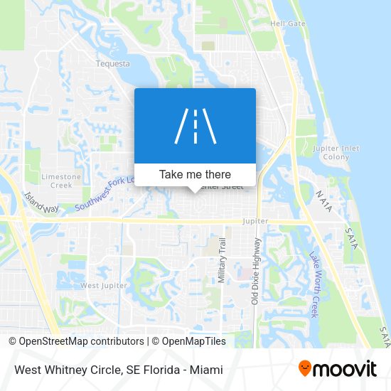 Mapa de West Whitney Circle