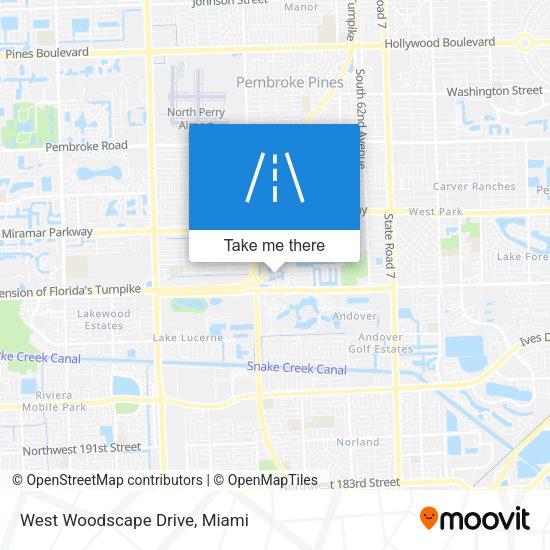 Mapa de West Woodscape Drive