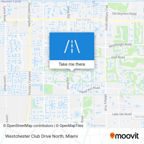 Westchester Club Drive North map