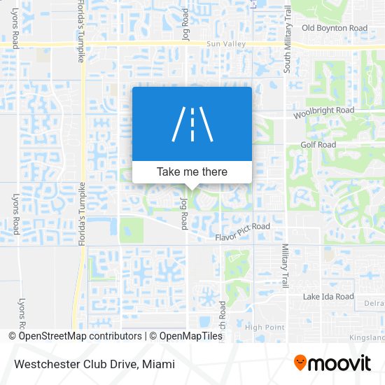 Westchester Club Drive map