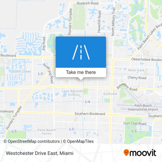 Westchester Drive East map