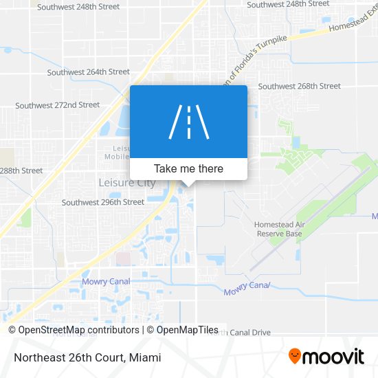 Northeast 26th Court map