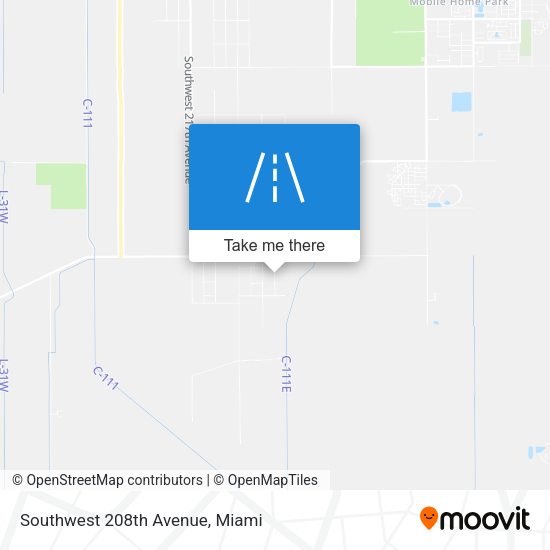 Southwest 208th Avenue map