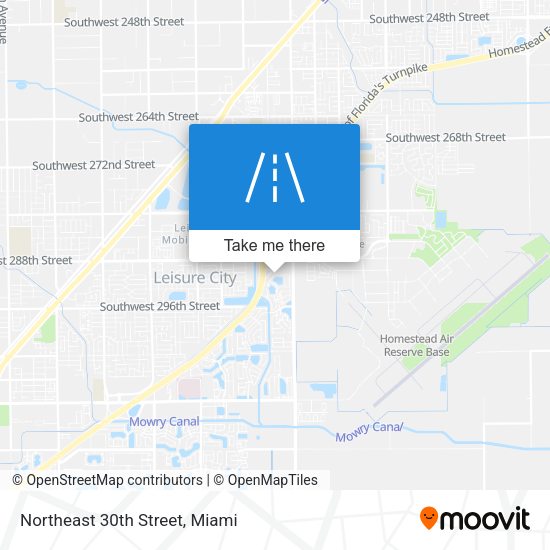Northeast 30th Street map