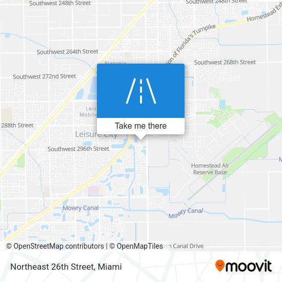 Northeast 26th Street map