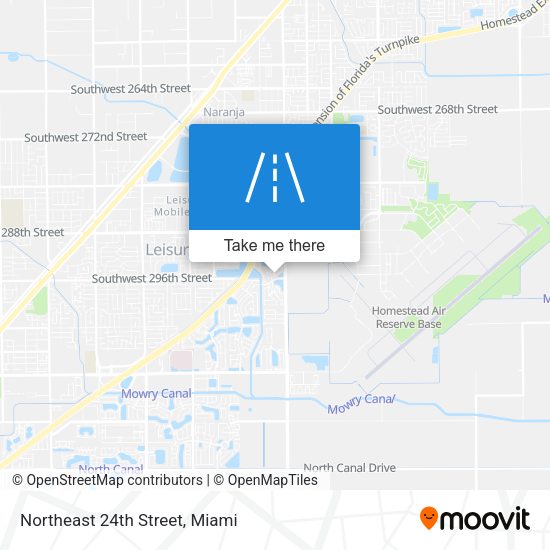 Northeast 24th Street map