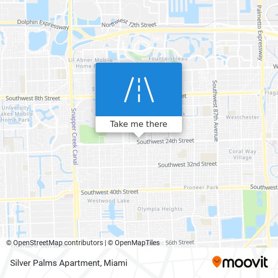 Mapa de Silver Palms Apartment