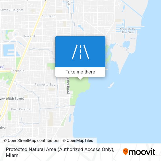 Protected Natural Area (Authorized Access Only) map