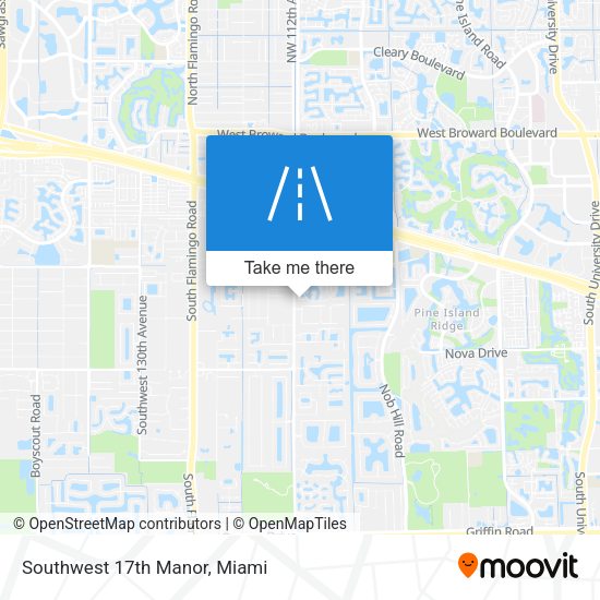 Mapa de Southwest 17th Manor