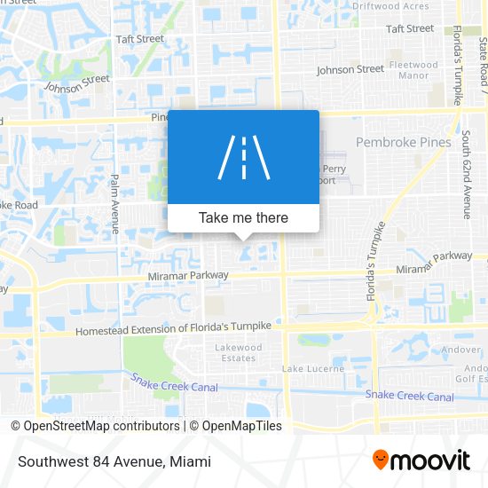 Mapa de Southwest 84 Avenue