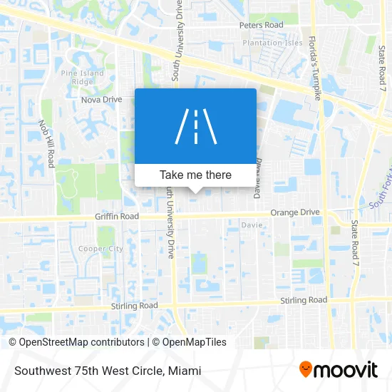 Southwest 75th West Circle map