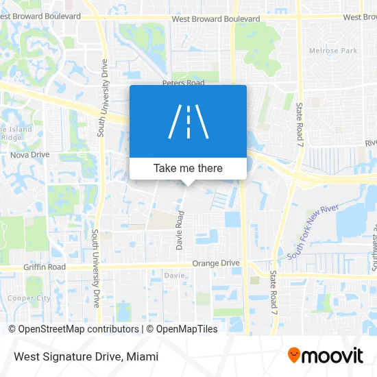 West Signature Drive map