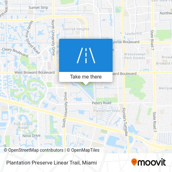 Plantation Preserve Linear Trail map