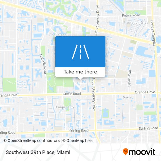 Southwest 39th Place map