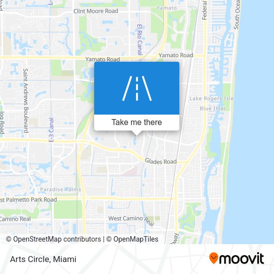 Mapa de Arts Circle