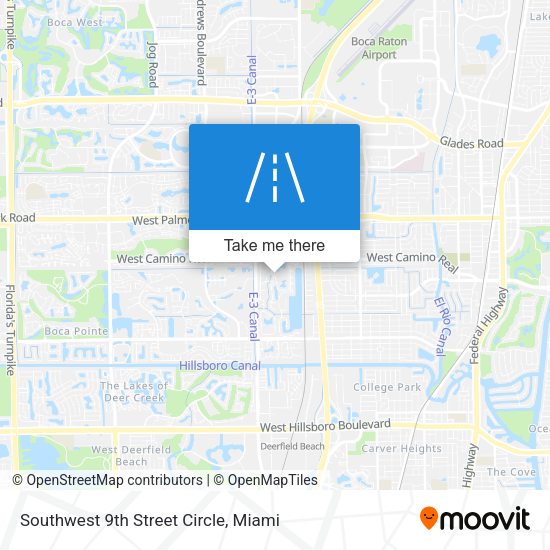 Southwest 9th Street Circle map