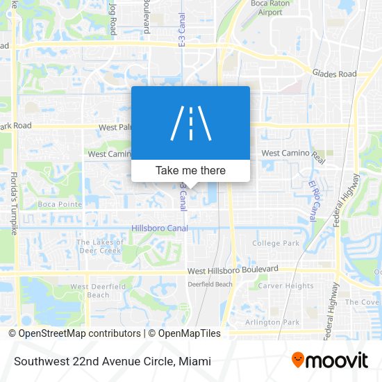 Southwest 22nd Avenue Circle map