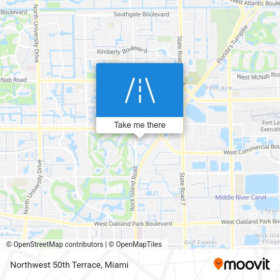 Northwest 50th Terrace map