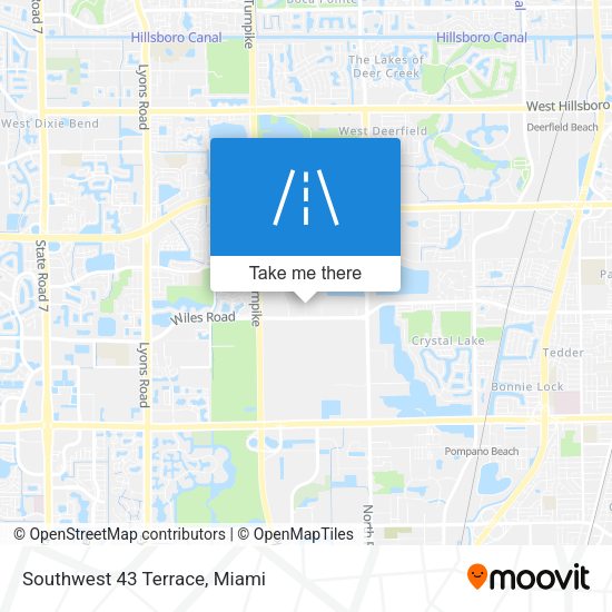 Southwest 43 Terrace map