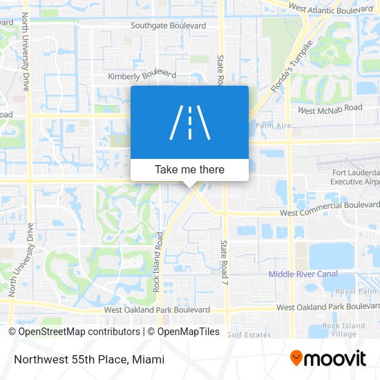 Mapa de Northwest 55th Place