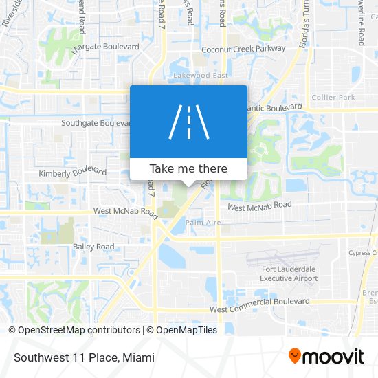 Southwest 11 Place map