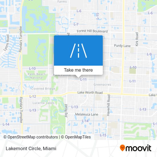 Mapa de Lakemont Circle