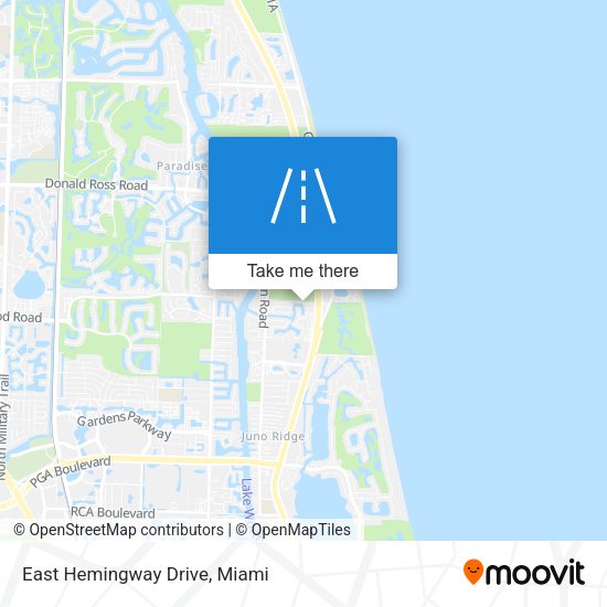 Mapa de East Hemingway Drive