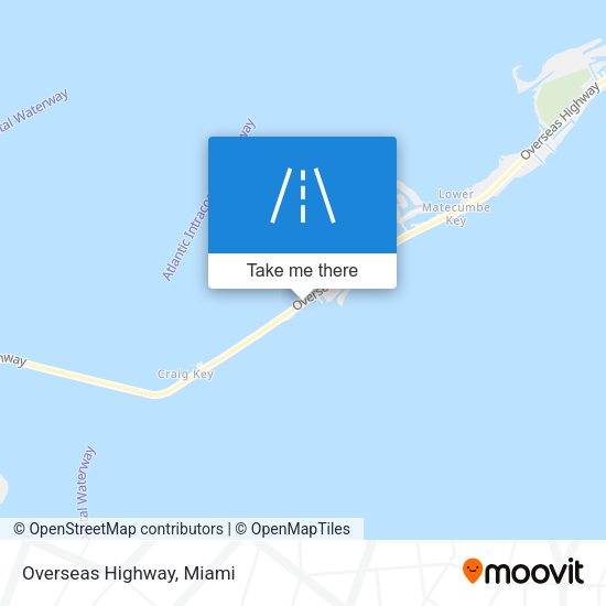 Mapa de Overseas Highway