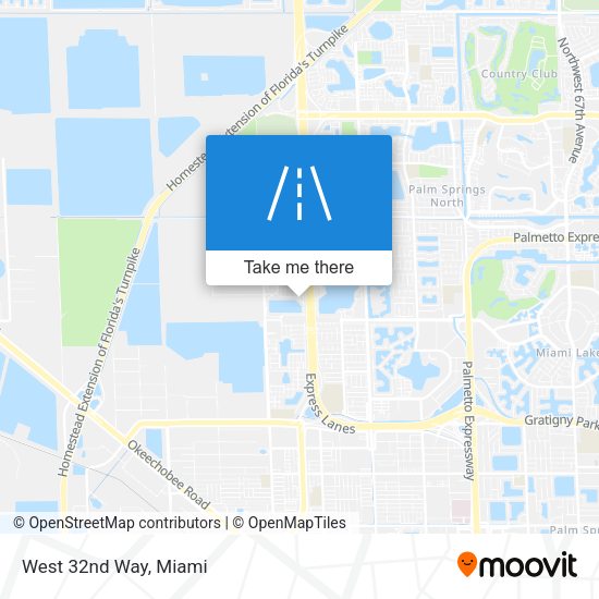 Mapa de West 32nd Way