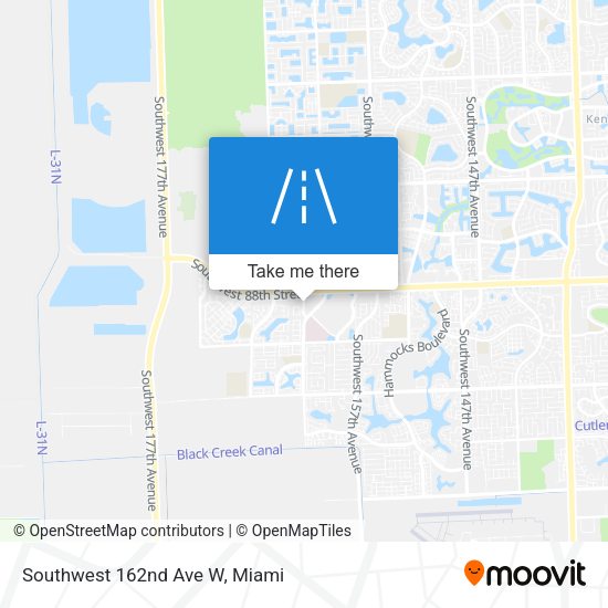 Southwest 162nd Ave W map