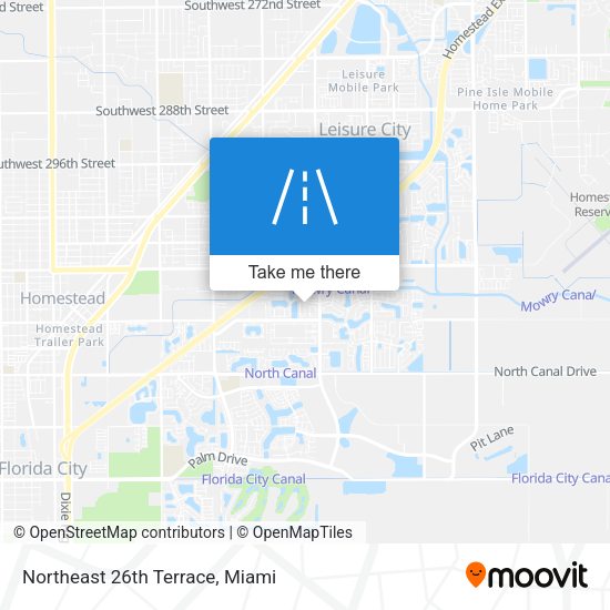 Northeast 26th Terrace map