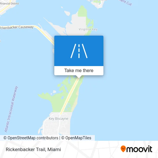 Rickenbacker Trail map