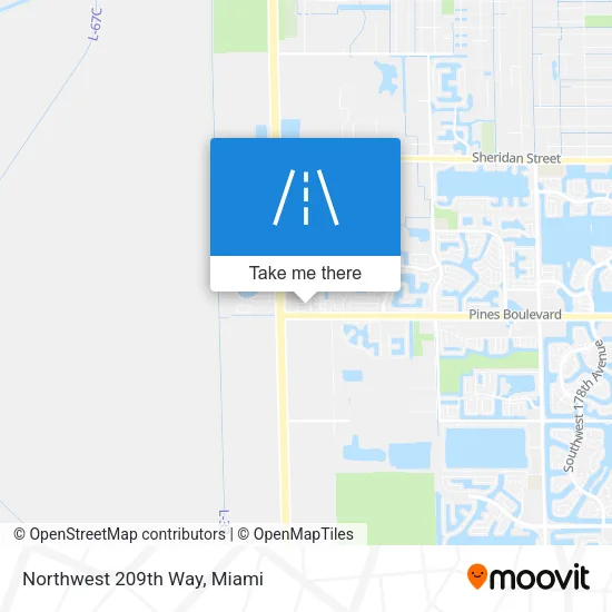 Northwest 209th Way map