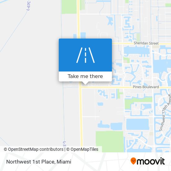 Northwest 1st Place map