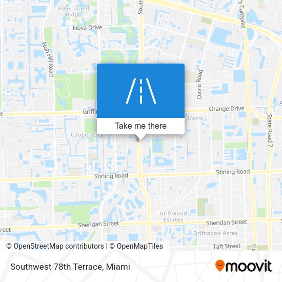 Southwest 78th Terrace map