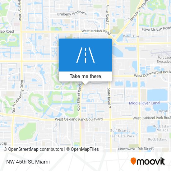 NW 45th St map
