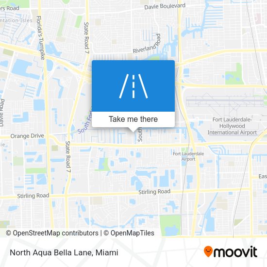 North Aqua Bella Lane map