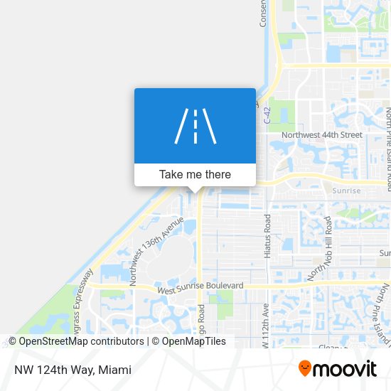 NW 124th Way map