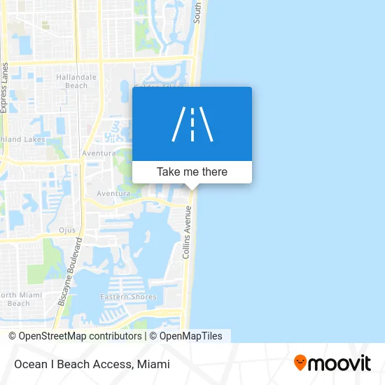 Ocean I Beach Access map