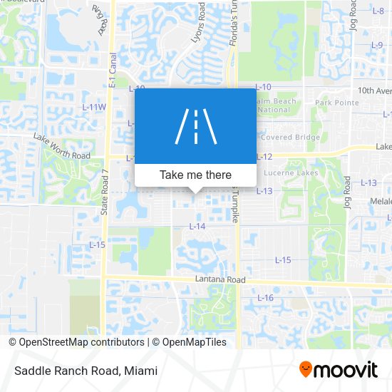 Mapa de Saddle Ranch Road