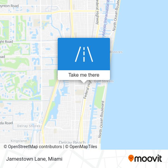 Mapa de Jamestown Lane