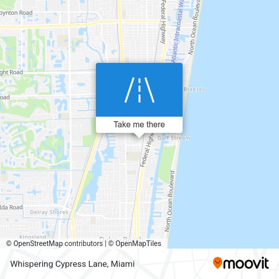 Whispering Cypress Lane map