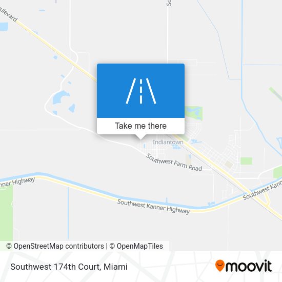 Southwest 174th Court map