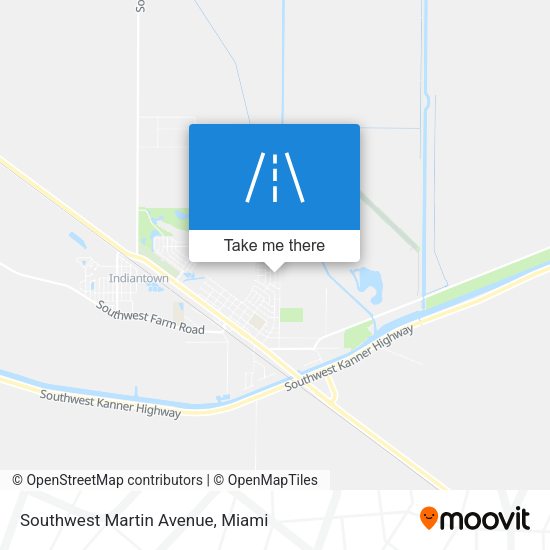 Southwest Martin Avenue map
