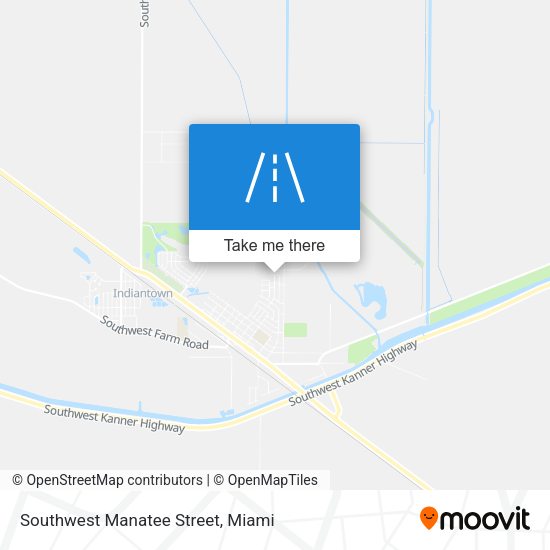 Southwest Manatee Street map