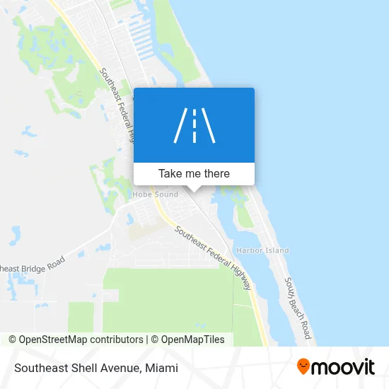 Southeast Shell Avenue map